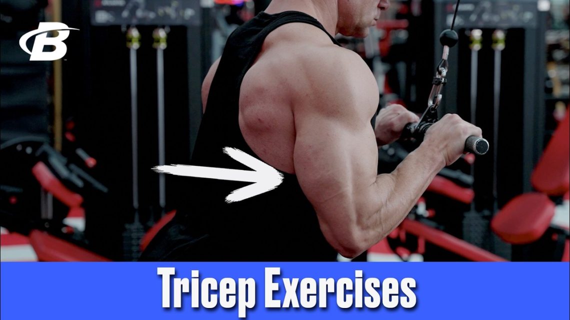 Cable Triceps Pushdown with a Straight Bar