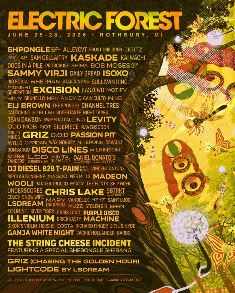 Shaquille O’Neal and T-Pain Are DJing Together at Electric Forest 2026: See the Full Lineup