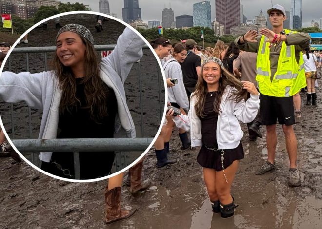 Woman Got Stuck In A Mud Hole At Lollapalooza + We Talked to Her